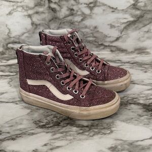 Vans Zip Up Sparkle High Tops